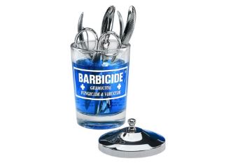 Barbicide glass jar 